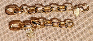 Origami Owl Gold Oval Link Chain & Owl Charm for Bracelet Locket (not included!) - Picture 1 of 3