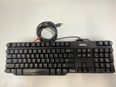 Dell USB Wired Black Mechanical Keyboard Model SK-8115 E145614 - Image 1 of 4