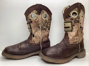 BOTAS BUCKAROO HOMBRE JUSTIN H20 TRABAJO PUNTERA CUADRADA TALLA 7.5 D - Imagen 1 de 9