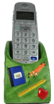 Rare Vintage School Time Handpainted Ceramic Phone Stand and Charging Station - Image 1 of 4