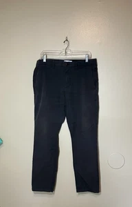 NEW Old Navy Pants Mens Sz 34x30 Navy Blue Tech Utility Chino Slim Fit Straight - Picture 1 of 9