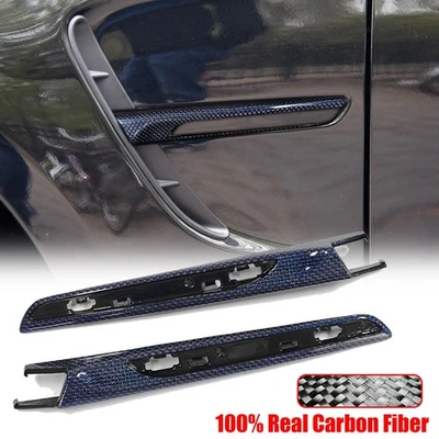 Emblema de guardabarros lateral de fibra de carbono seco real para BMW M3 F80 M4 F82 F83 2013-2019 Foto 1 de 4