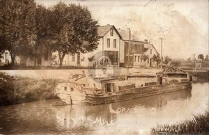 Fort Loramie OH Ohio Miami Erie Canal Boat Sidney 1910s RPPC Photo Postcard COPY - Picture 1 of 2