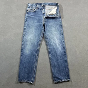 Vintage Levis 501 Jeans Men 29x30 (Fits 28x27) Blue Denim Button Fly Made in USA - Picture 1 of 12