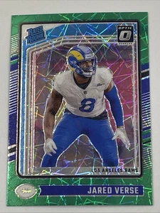 Jared Verse Donruss Optic Football Rated Rookie Green Velocity Prizm #242 (RC) - Picture 1 of 5