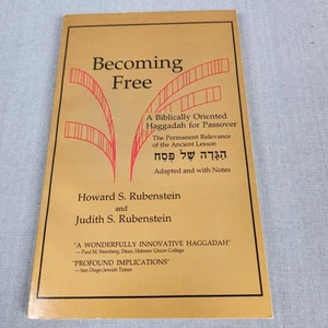 Hagadá Becoming Free Biblically Oriented para la Pascua 1993 1994 Rubenstein PB - Imagen 1 de 9