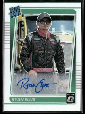 2022 Panini Donruss Racing NASCAR Ryan Ellis Rookie Auto /99 - Image 1 of 2