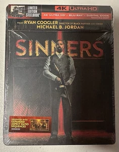 Sinners (4k UHD + Blu-ray + Digital) Limited Edition Steelbook Brand New SEALED - Imagen 1 de 6