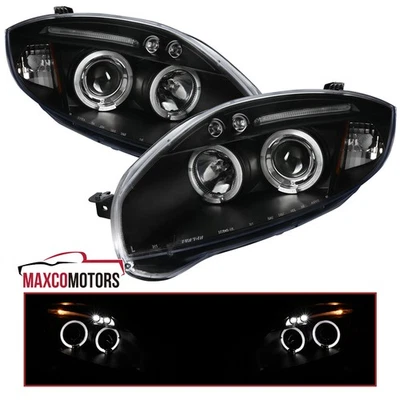 Black Halo Projector Headlights Fits 2006-2012 Mitsubishi Eclipse LED Left+Right Foto 1 de 4