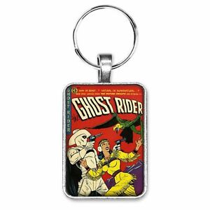 The Ghost Rider #9 Cover Key Ring or Necklace Classic Western Comic Book Jewelry