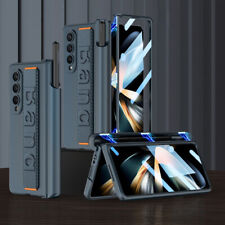 Für Samsung Galaxy Z Fold4 5G Magnetische Halteband Handy Tasche Etui Hülle Glas