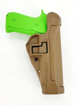 BlackHawk SERPA Holster BERETTA 92/96 RH Coyote Brown Male Quick Disconnect USMC - Image 1 of 4