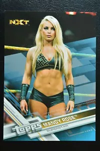 2017 Topps WWE Then Now Forever Blue Parallel MANDY ROSE /99 - Foto 1 di 2