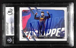 Max Verstappen 2021 Topps Formula 1 #48 Signed Card BECKETT Encapsulated - Picture 1 of 3