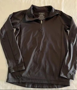 LL Bean Suéter Niños Grande (14-16) Negro Polar Sudadera Pullover Jóvenes Niños - Imagen 1 de 4
