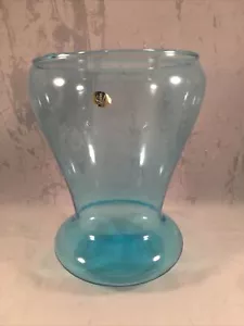 Vaso decorativo Tiara Indiana vetro soffiato blu 7 3/4" - Foto 1 di 4
