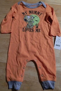 Peanuts My Mummy Loves Me Infant Unisex Halloween Outfit 0-3 Months - Picture 1 of 2