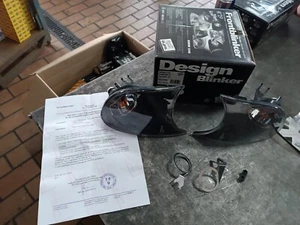NUOVO originale INPRO BMW serie 3 M3 E46 coupé indicatori di direzione anteriori set nero - Foto 1 di 6
