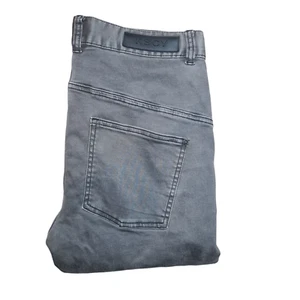 Mens Kscy Melbourne Ripped Jeans W34 L30 Black Slim Denim Cuffed Kiss Chasey - Picture 1 of 7
