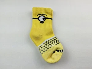Bombas Junior Minions Socks Size J (8T-11T) - Picture 1 of 2