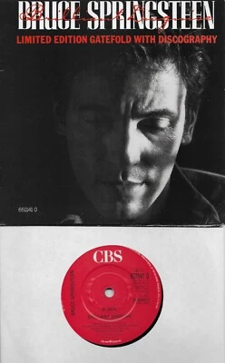 BRUCE SPRINGSTEEN  Brilliant Disguise  UK Import 45 with Gatefold PicSleeve  - Image 1 of 3