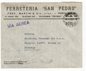 CHILE 1960 Erdbeben portofrei Puerto Montt nach Santiago Mai. 28 - Bild 1 von 1