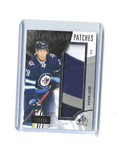 21-22 SP Gamed Used Supreme Patch Patrick Laine/15 - Picture 1 of 1