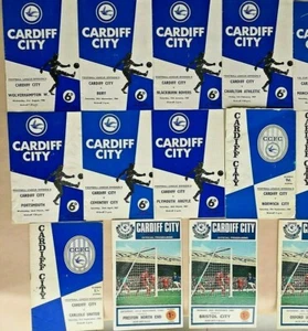 PROGRAMAS DE FÚTBOL EN CASA DE CARDIFF CITY 1966 A 1970 ~ TÚ ELIGES EL QUE QUIERES - Imagen 1 de 27