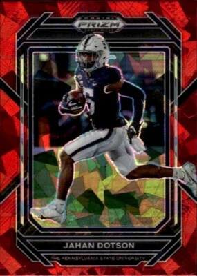 2023 Panini Prizm Draft Picks #44 Jahan Dotson Prizms Red Ice - Image 1 of 2