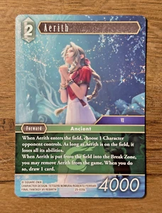 Final Fantasy TCG Opus 25 Tears of the Planet Aerith 25-035L *NON-FOIL* Legend - Foto 1 di 1