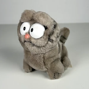 Vintage Garfield Rare 1983 Dakin Nermal Grey Cat Plush Soft Toy - Picture 1 of 5