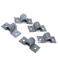 OPEN BACK RECEIVER STAPLES GALVANISED STEEL - TO SUIT 12mm (1/2") PADLOCK BOLT 