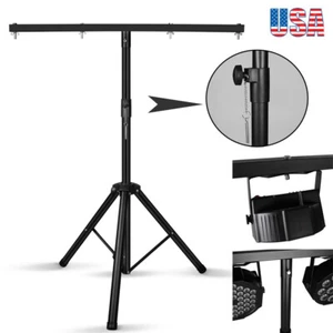 Adjustable Par Light Tripod Stand &T-Bar DJ Party Stage Lighting Fixture Stand - Picture 1 of 12