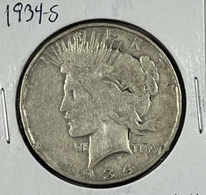 Dólar de la Paz 1934-S: muy bueno + detalles - Imagen 1 de 2