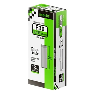 meite 18 Gauge Brad Finish Nails Galvanized F Series Sharp Chisel Point - Picture 1 of 81