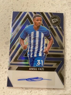 Pase de prensa de fútbol hoja 2024 premium automático 2/3 SP Ansu Fati AZUL Foto 1 de 4