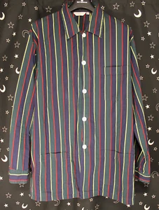 Derek Rose London Pajamas Shirt XL Striped Brushed Cotton Designer - Picture 1 of 8