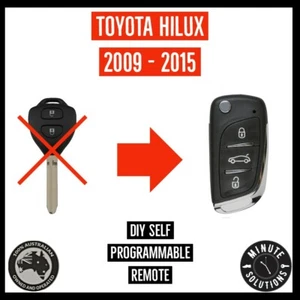 FITS TOYOTA HILUX G REMOTE CAR FLIP KEY FOB 2009 2010 2011 2012 2013 2014 2015 - Picture 1 of 1
