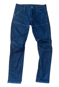 G Star Raw Jeans Herren Blau 5620 3D Slim Denim Button Fly W30 L29 - Bild 1 von 10