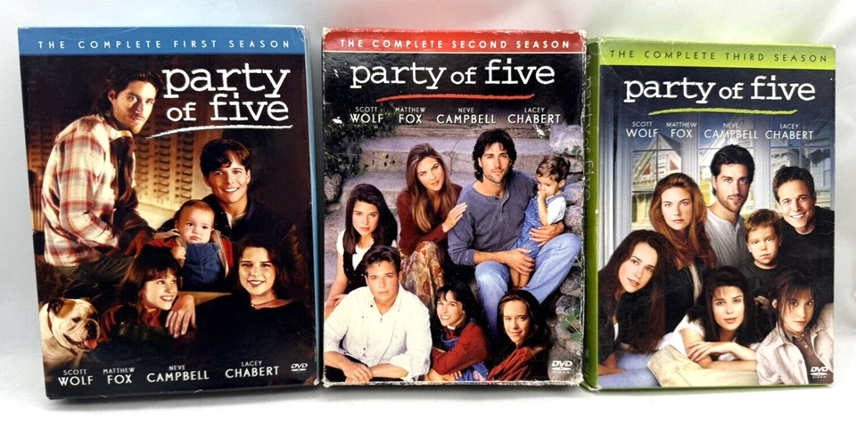 Party of Five: Seasons 1, 2, And 3 (DVD Box Set Bundle) Tested And Working - Image 1 of 4