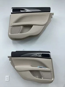 2017-2020 Lincoln MKZ Set Of Rear Interior Power Door Panels OEM Crème Nice - Picture 1 of 12