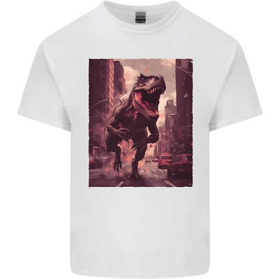 T-Rex Rampage Dinosaur Kids T-Shirt Boys Girls - Image 1 of 4