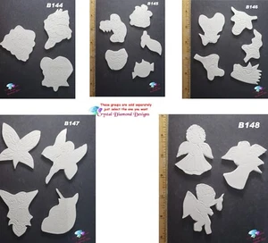 Bisqueware - Kiln Fired Handmade Tiles - Funny Faces - Fairies Group 1 - Picture 1 of 6