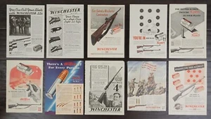 Lot of 10: Vintage Collectible Winchester & Western Rifle Advertisement Pages - Picture 1 of 8