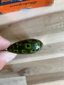 Old Vintage Shakespeare Grumpy Fishing Lure With Box 6602 Frog Spot - Picture 1 of 7