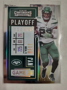 2020 Panini Contenders Le'Veon Bell Playoff Ticket 125/199 NEW YORK JETS - Picture 1 of 2