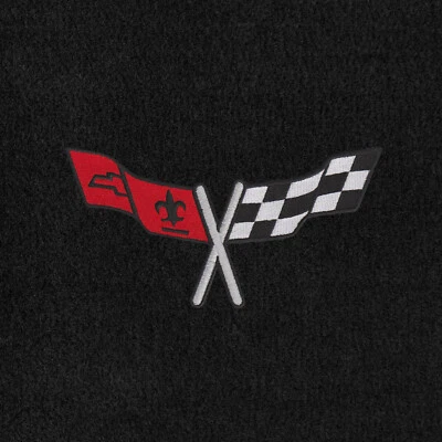 Lloyd Mats Velourtex 黑色 3 件脚垫 适用于雪佛兰 Corvette 1968 - 1982 — 第 1/4 张图片