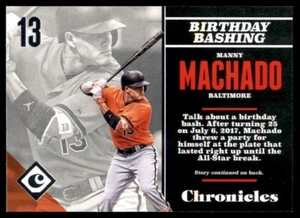 2017 Panini Chronicles #94 Manny Machado - Picture 1 of 2