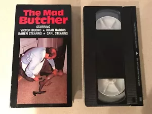 The Mad Butcher (VHS, 1989) Victor Buono, Brad Harris, Karen Stearns - Picture 1 of 3