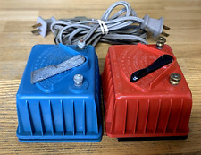 Lionel Multi-Volt Toy Transformer Type 4125 25 Watts Red & Blue PAIR